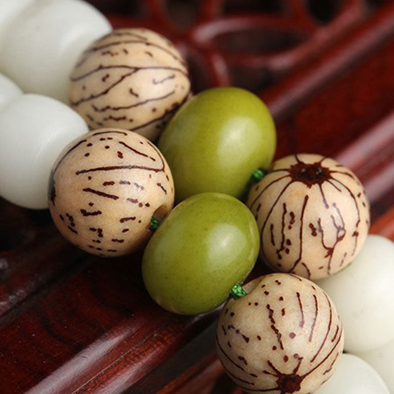 "Hoping for Serenity and Mindfulness" Bodhi Lotus Mala Includes Gift Message Card