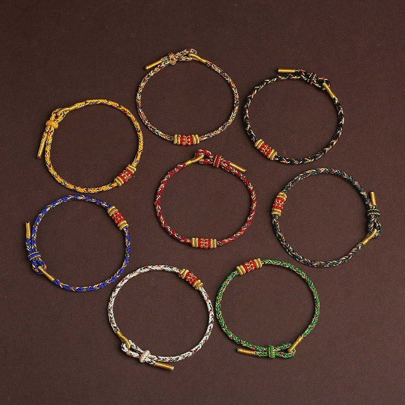 Handmade Colorful Rope King Kong Knot Braided Luck Bracelet