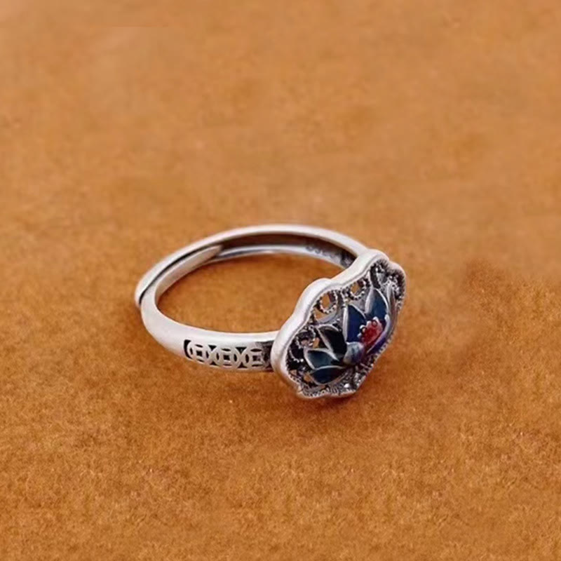 Lotus Auspicious Cloud New Beginning Necklace Pendant Ring (Extra 30% Off | USE CODE: FS30)