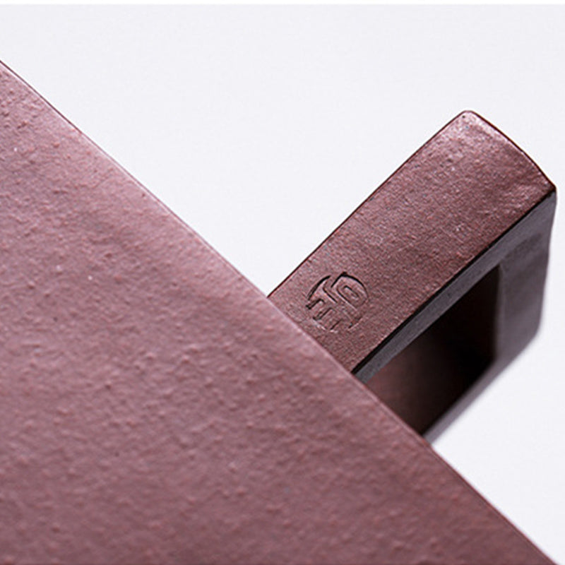 Yixing All Handmade Gomoku Playing Chess Purple Clay Kung Fu Square Teapot 280ml