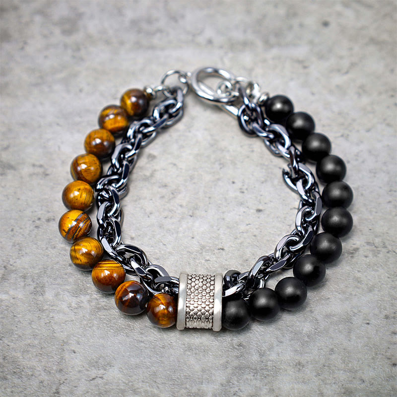 Natural Tiger Eye Lazurite Protection Bracelet