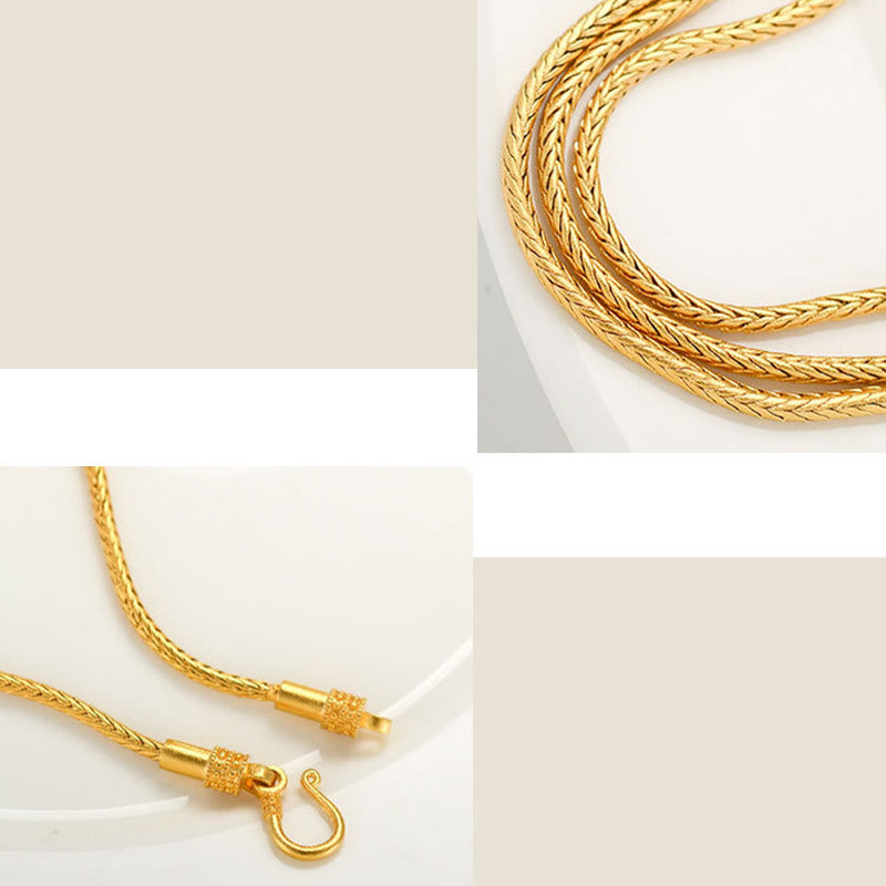 Tibetan 18K Gold Om Mani Padme Hum Lucky Koi Fish Fu Character Ingot Copper Coin Peace Bracelet