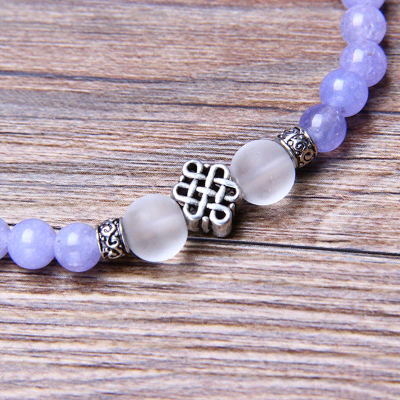 Purple Jasper Bead Strength Bracelet Mala