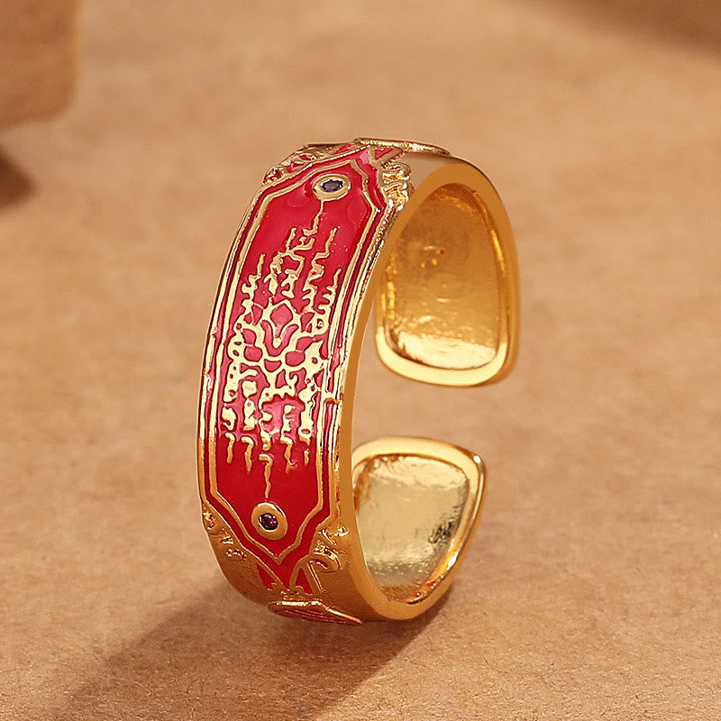 Five Scriptures Copper Healing Ring