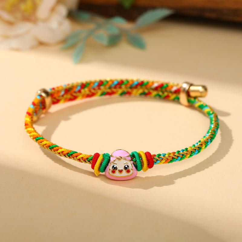 Colorful Rope Zongzi Pattern Luck Handmade Child Adult Bracelet
