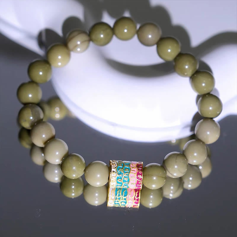 Natural Alashan Agate Bracelet for Strength & Resilience
