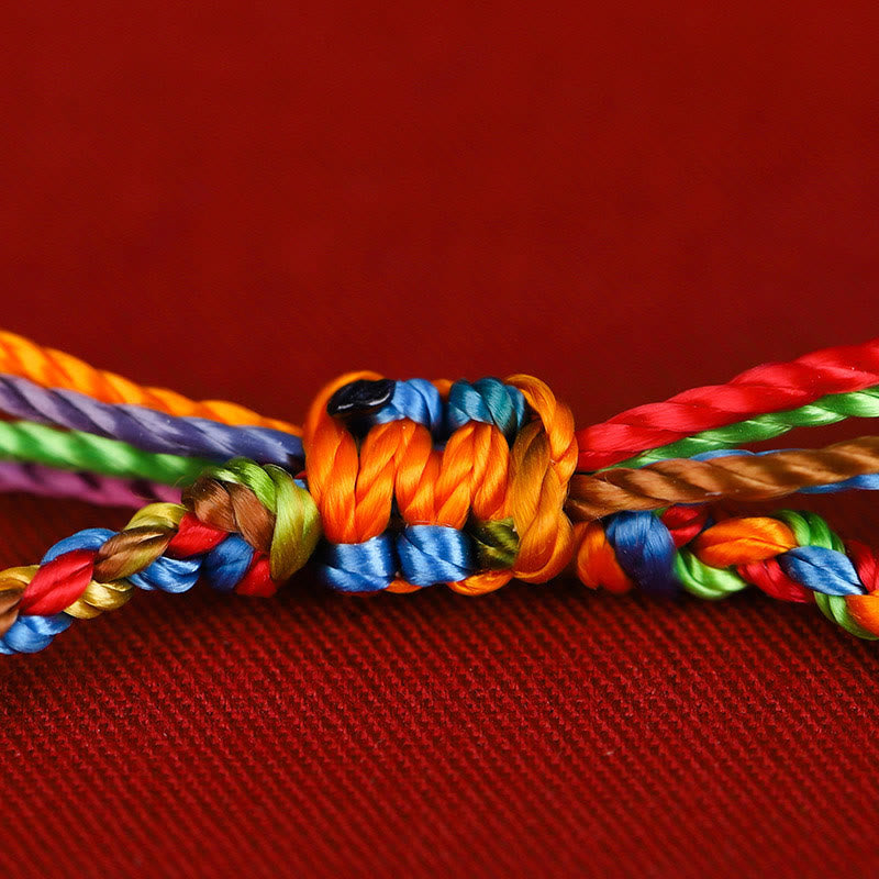"May all your wishes come true" Lucky Multicolored Bracelet