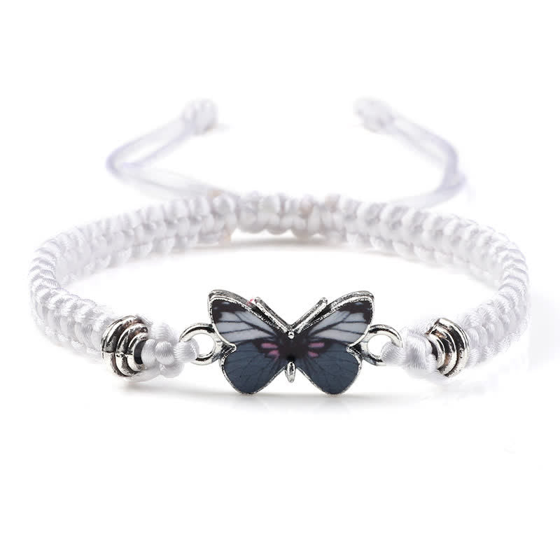 Butterfly Freedom Love String Charm Bracelet