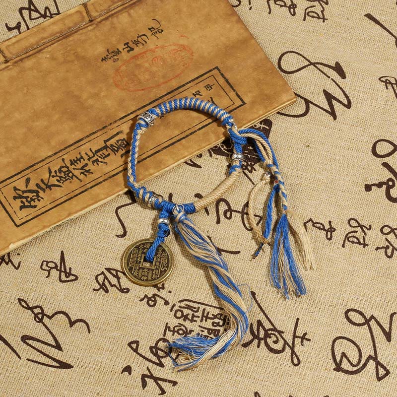 Mountain Ghosts Spend Money Wealth Prosperity Handmade Braided Bracelet