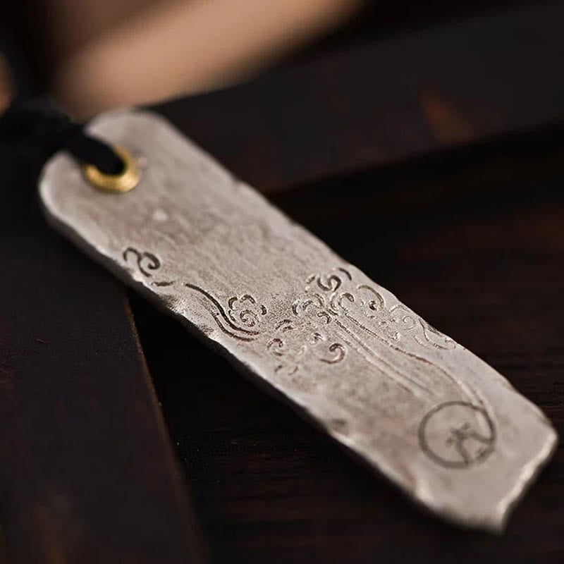 Inscribed Copper Chinese Coin Minimalist Pendant Necklace