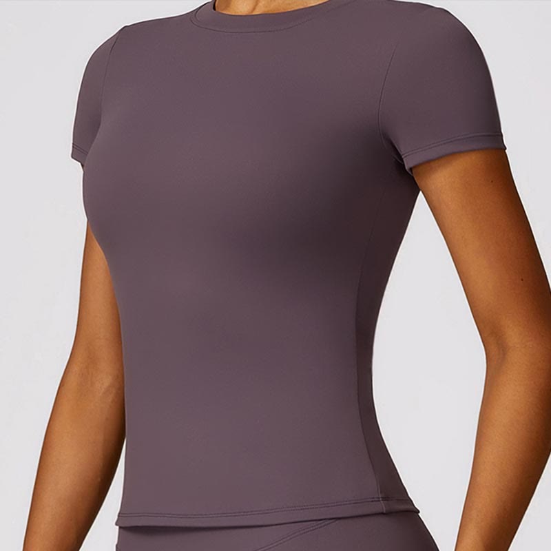 Women Short Sleeve T-Shirt Top High Waist Leggings Pants For Sports Yoga