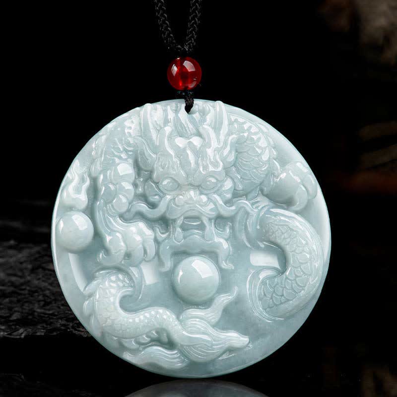 ❗❗❗A Flash Sale- Chinese Zodiac Dragon Jade Success Amulet String Necklace