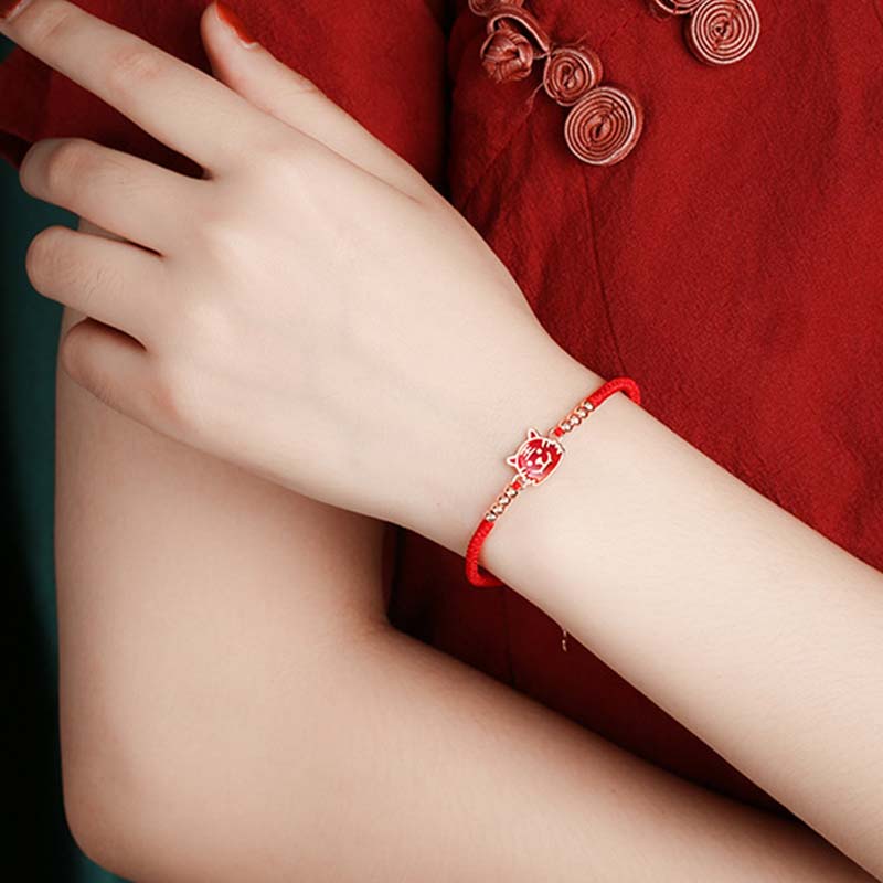 12 Chinese Zodiac Lucky Red String Bracelet