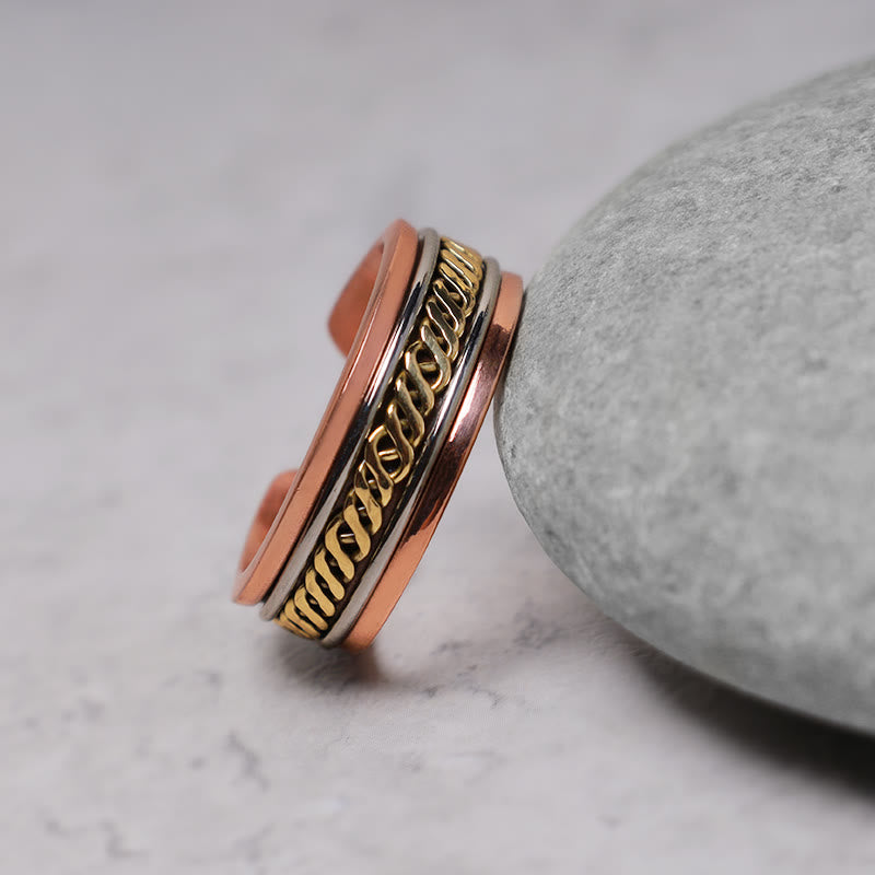 Magnetic Copper Balance Adjustable Cuff Bracelet Bangle Ring