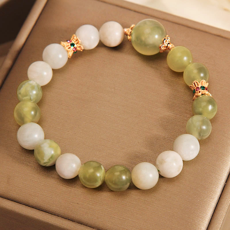 Green Grape Color Jade Abundance Bracelet