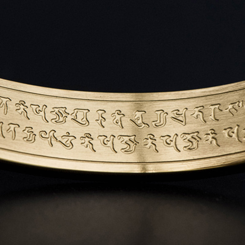 Shurangama Mantra Engraving Titanium Steel Blessing Bracelet