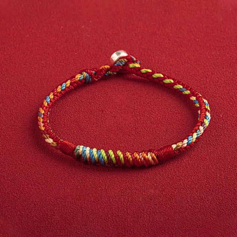 "May You Be Safe And Lucky In The Year Ahead" Multicolored Bracelet