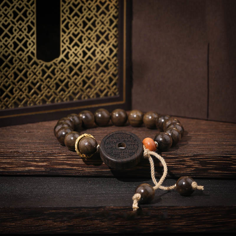 Ebony Wood Mountain Ghosts Spend Money Balance Bracelet