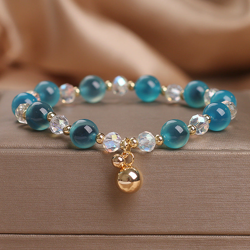 Candy Agate Healing Harmony Bead Charm Bracelet