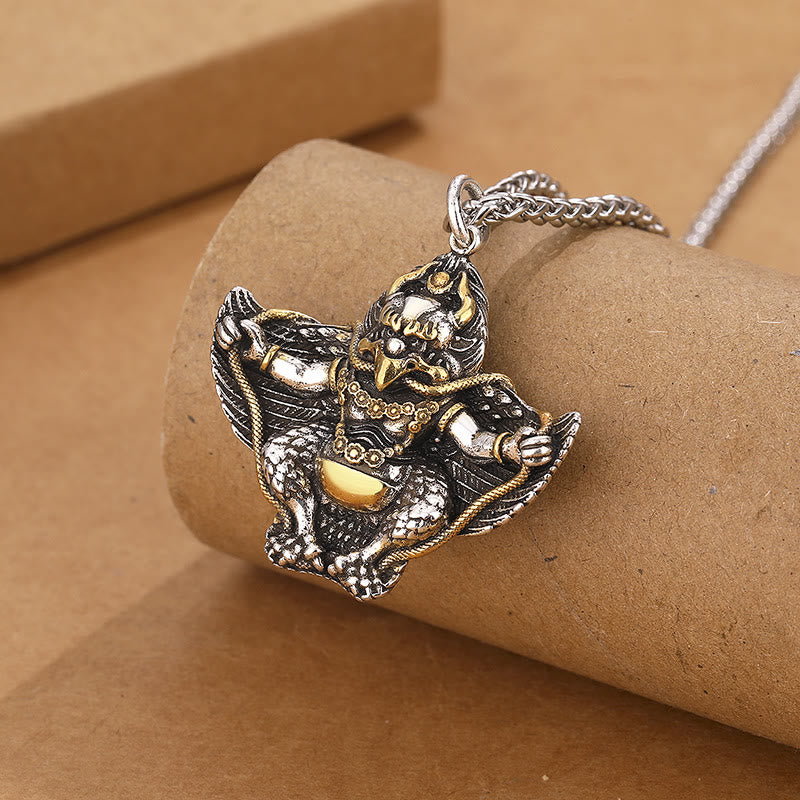 Tibet Garuda Bird Copper Protection Necklace Pendant