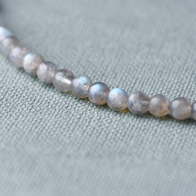 Serenity Beaded Moonstone and Lazurite Multi-Wrap Energy Bracelet