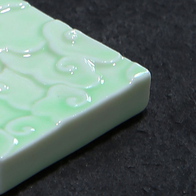 Mini Ceramic Auspicious Clouds Stick Incense Burner for Mindful Spaces