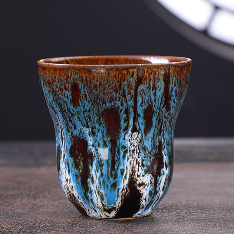 Vintage Kiln Change Design Ceramic Coffee Mug Tea Cup 150ml