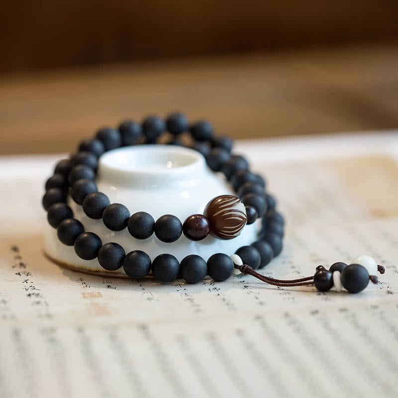 Tibetan Double Layer Cypress Bodhi Lotus Healing Bracelet