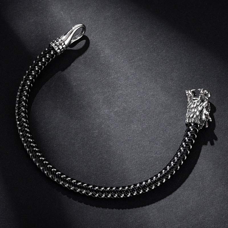 Dragon Titanium Steel Protection Luck Bracelet