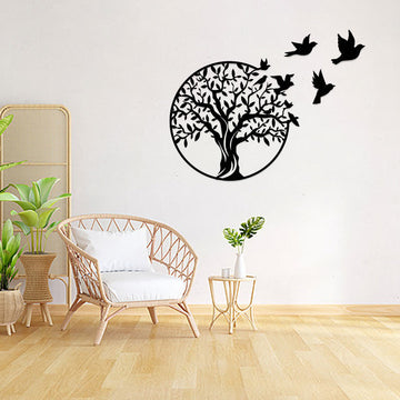 Tree of Life Birds Sign Housewarming Gift Unity Wall Art