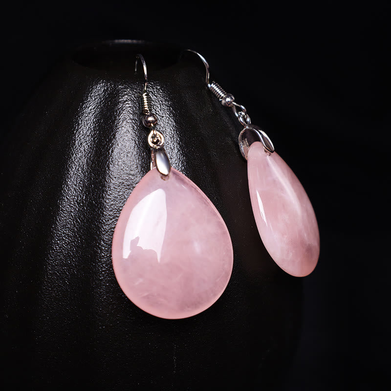 Handcrafted Natural Gemstone Dangle Drop Earrings