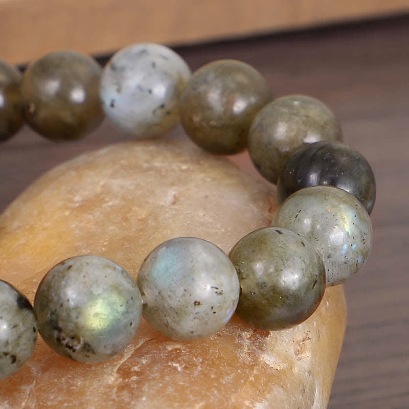 Natural Labradorite Moonstone Support Healing Beaded Bracelet