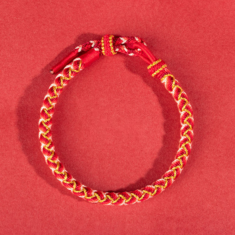 Handmade Year Of The Dragon Scale Protection Rope Bracelet
