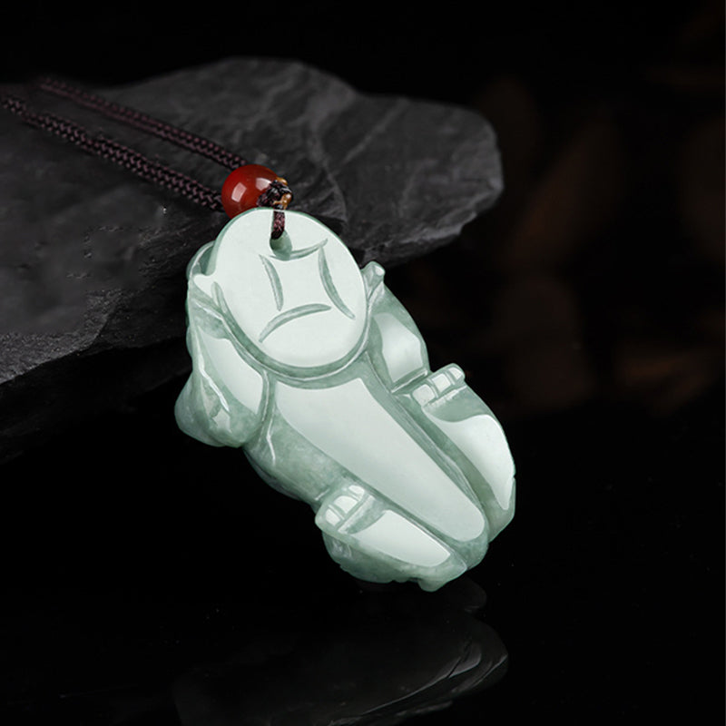 Jade PiXiu Wealth Luck String Necklace Pendant