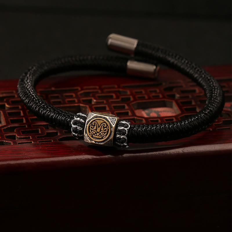 925 Sterling Silver Red String Hand-Braided Endless & Vajra Knot Bracelet
