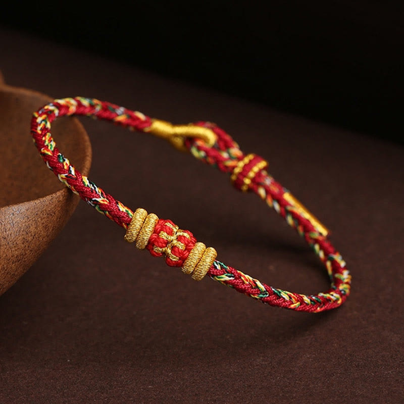 Handmade Colorful Rope King Kong Knot Braided Luck Bracelet