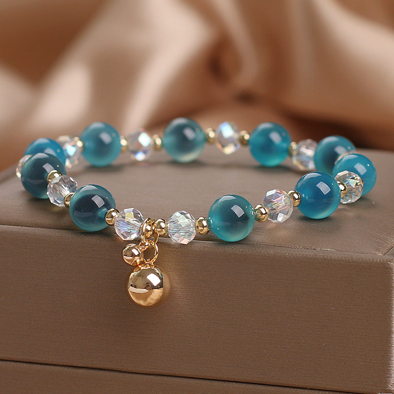 Candy Agate Healing Harmony Bead Charm Bracelet
