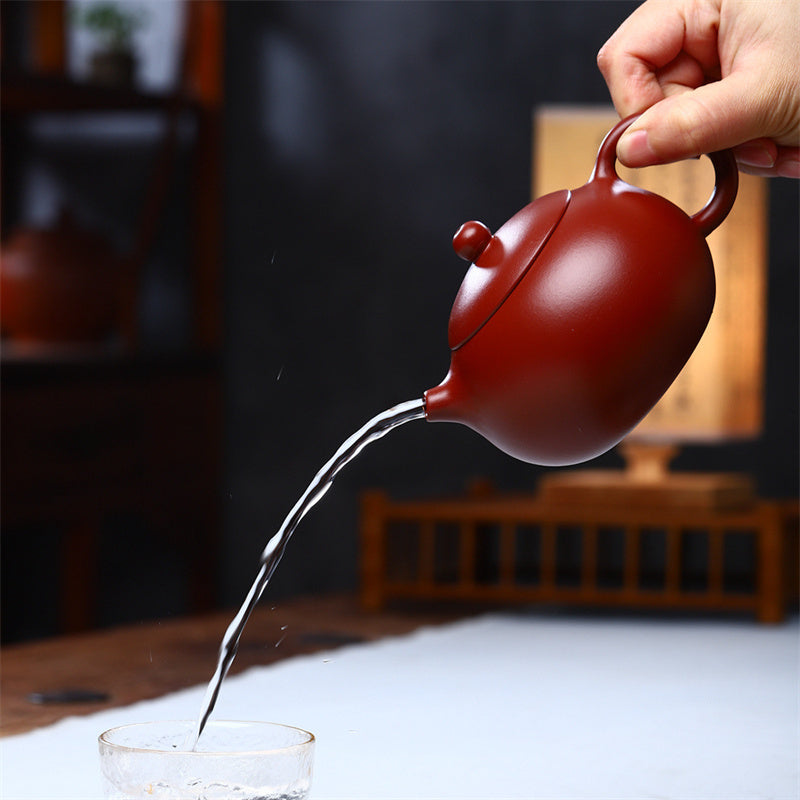 Vintage Xishi Teapot Purple Clay Kung Fu Teapot 240ml