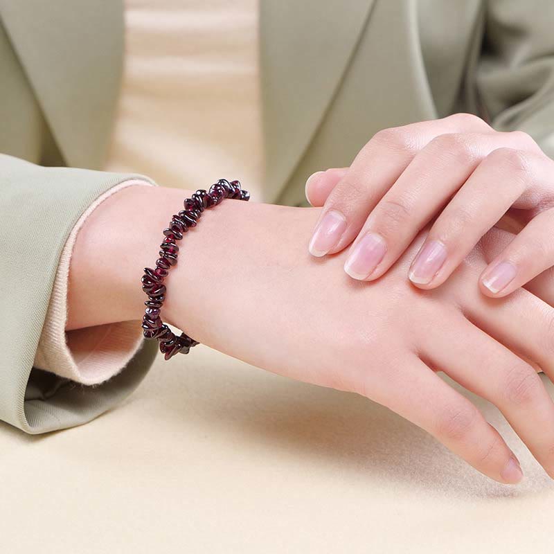 Irregular Cut Crystal Stone Bracelet | Natural Energy Anchor