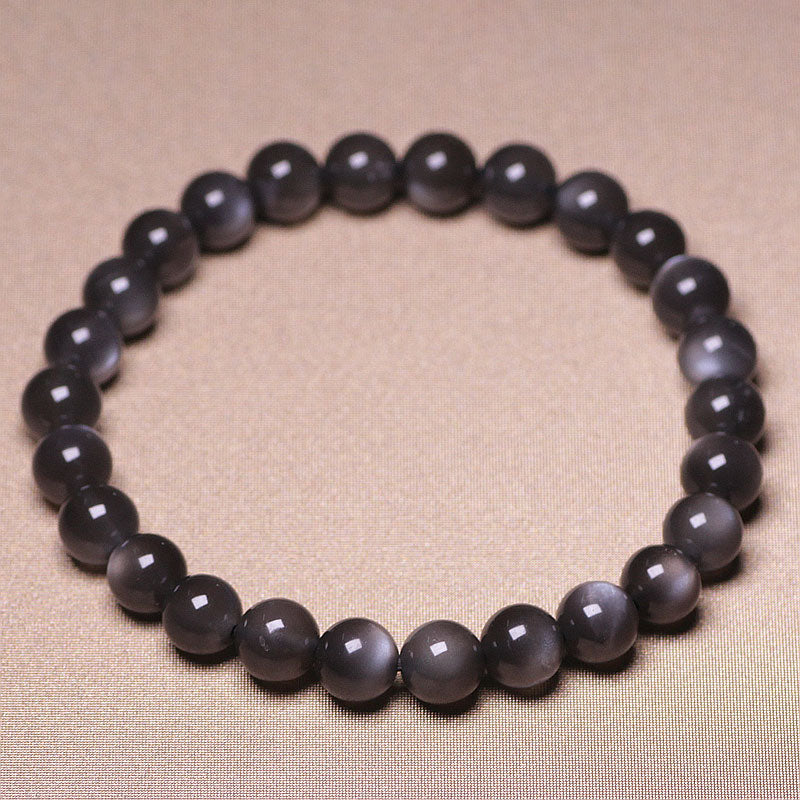 Natural Moonstone Beaded Bracelet for Emotional Harmony & Growth