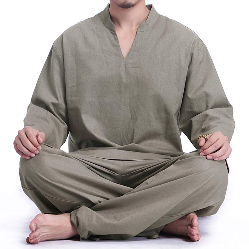 Handcrafted Cotton Linen Minimalist Meditation Practice Set