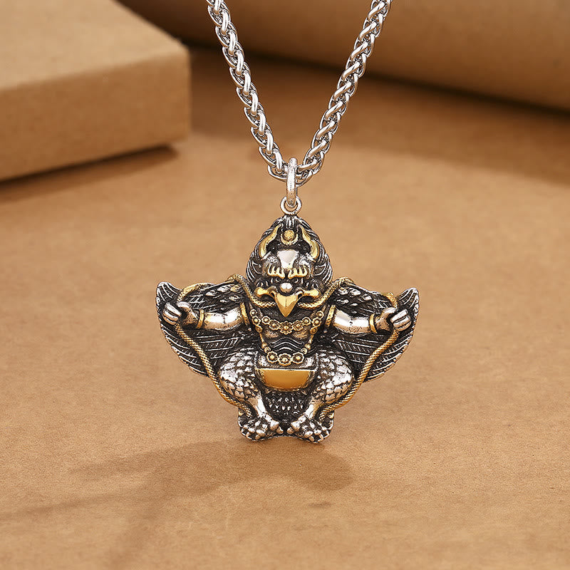 Tibet Garuda Bird Copper Protection Necklace Pendant