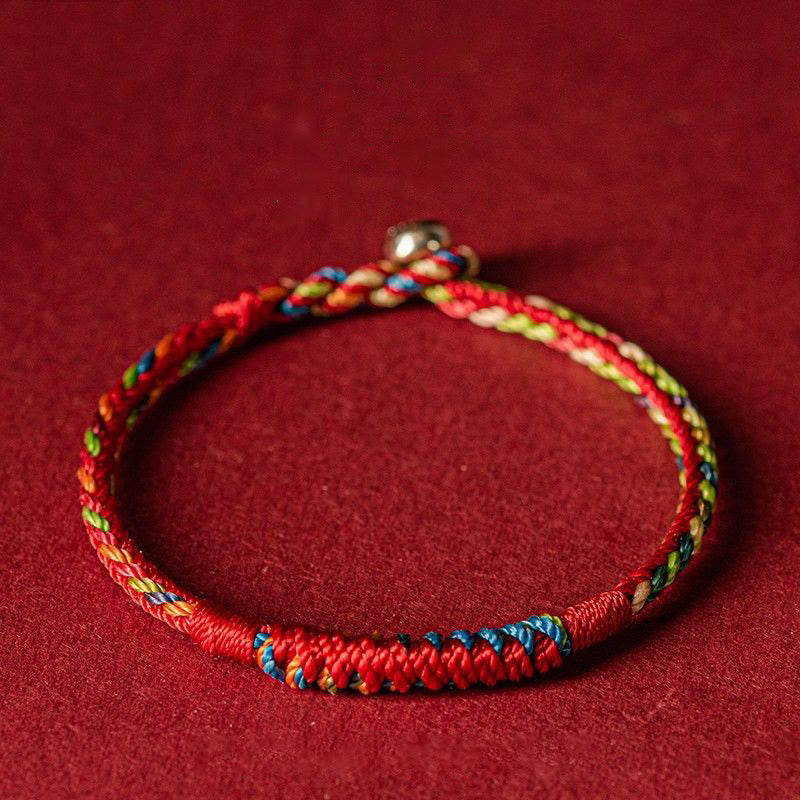 Handmade Five Elements Thread and Red String Braided Bracelet