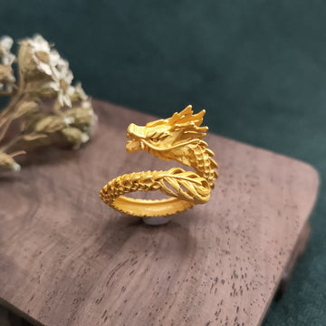Golden Dragon Success Strength Ring