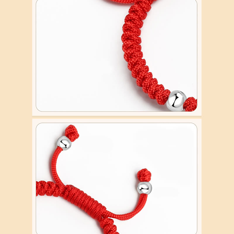 925 Sterling Silver Handmade Fu Character Lucky Money Bag Chinese Lock Charm Bell Lotus Copper Coin King Kong Knot Braided Kids Bracelet