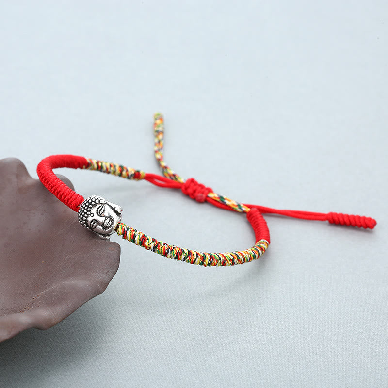Handmade Colorful King Kong Knot Buddha Serenity String Bracelet