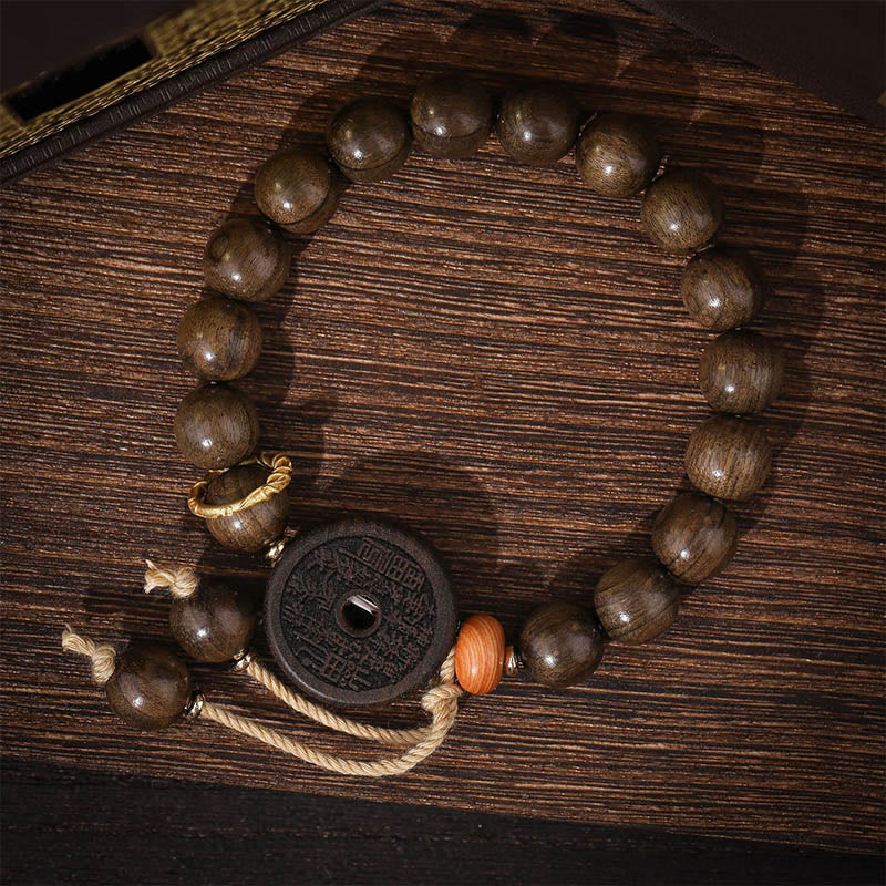 Ebony Wood Mountain Ghosts Spend Money Balance Bracelet