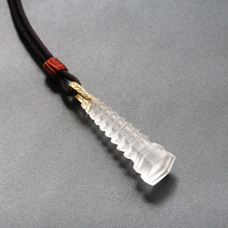 Liuli Ancient Pagoda Wisdom Necklace