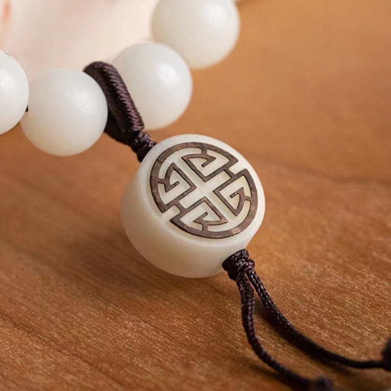 Natural Green Sandalwood Bodhi Seed Soothing Bracelet