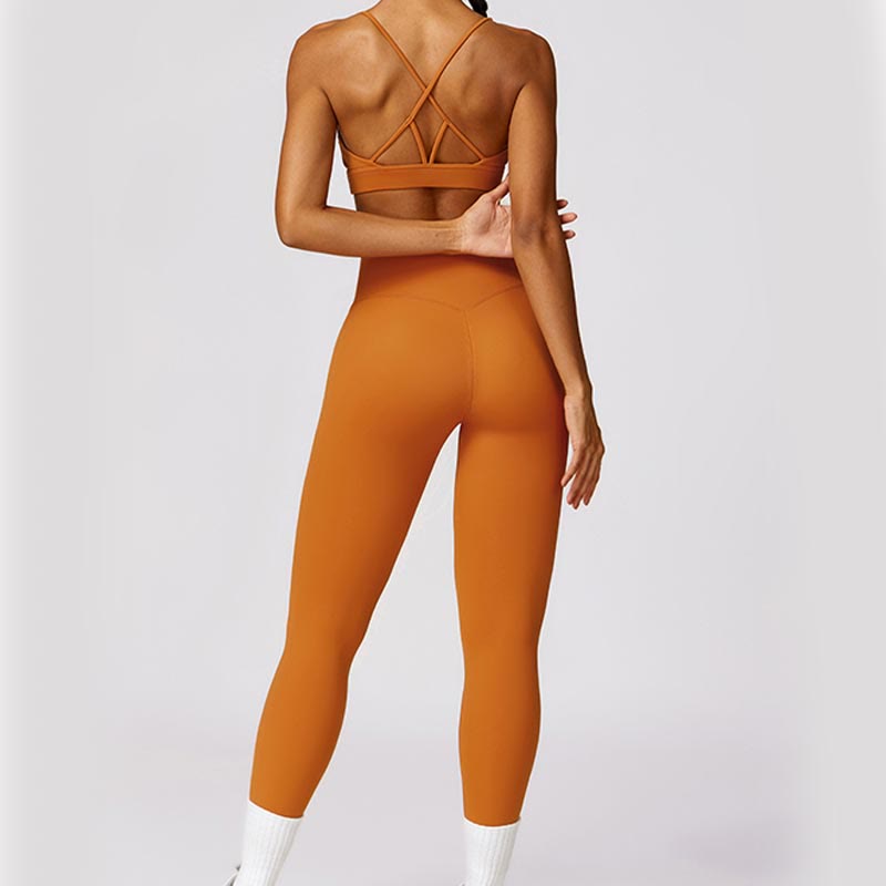 Women Short Sleeve T-Shirt Top High Waist Leggings Pants For Sports Yoga